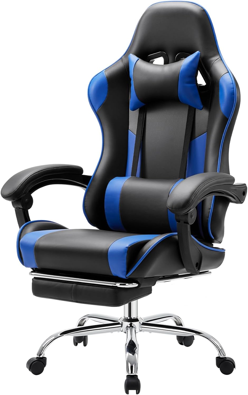 DUMOS Ergo Gaming Chair - Ultimate Comfort & Support, Blue