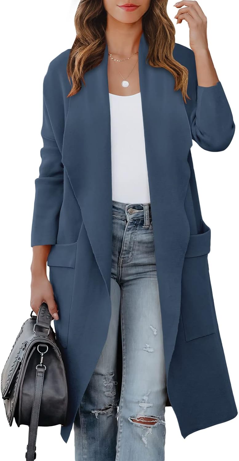 Stylish Women's Long Cardigan Sweater for Fall Fashion Trends