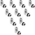 10 Pack 90 Degree Elbow Hydraulic Hose Fittings 1/2 in JIC 37 x #8 ORB