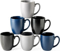 AmorArc 16oz Coffee Mugs Set of 6 - Large Ceramic Mugs for Everyday
