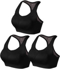 Seamless Padded Racerback Sports Bra for Women's Comfort and Support