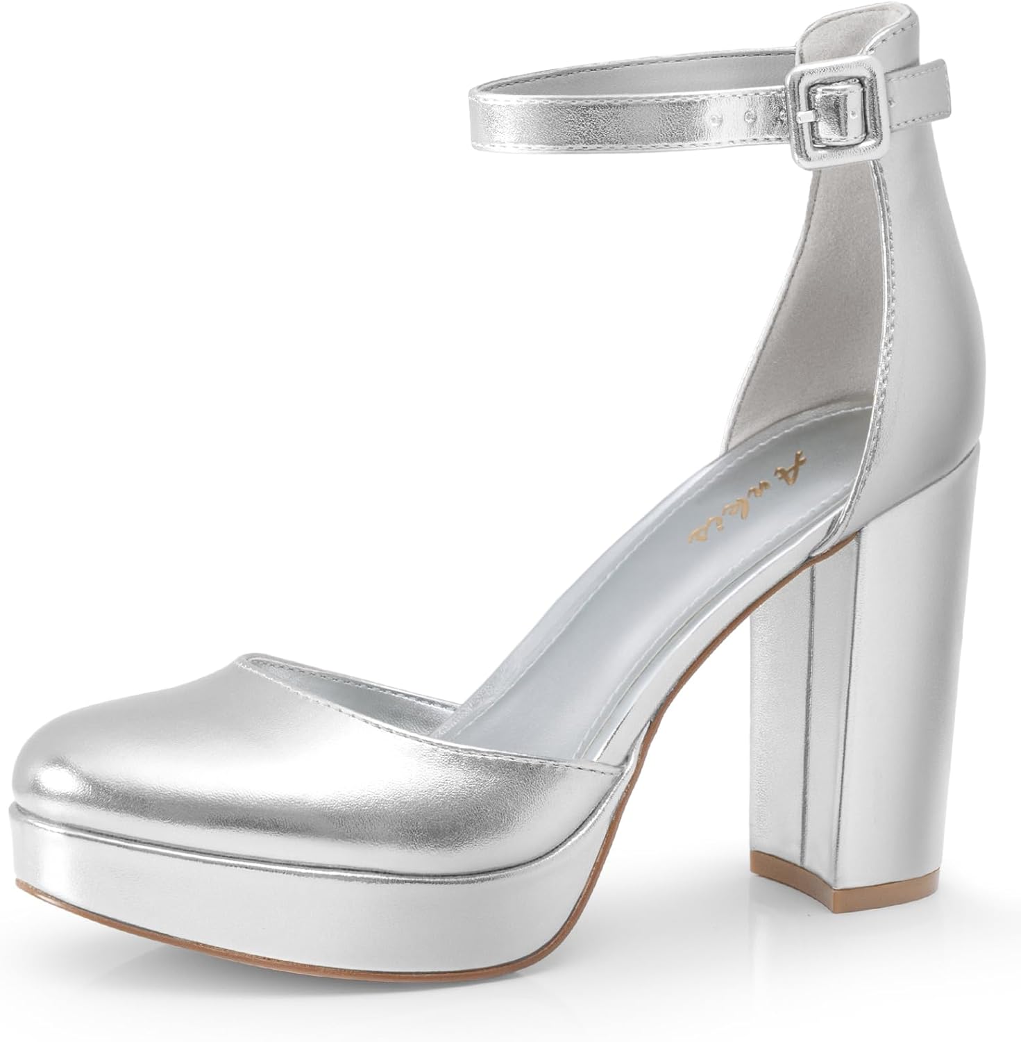 Ankis Black Platform Closed Toe Heels for Women - Stylish Comfort