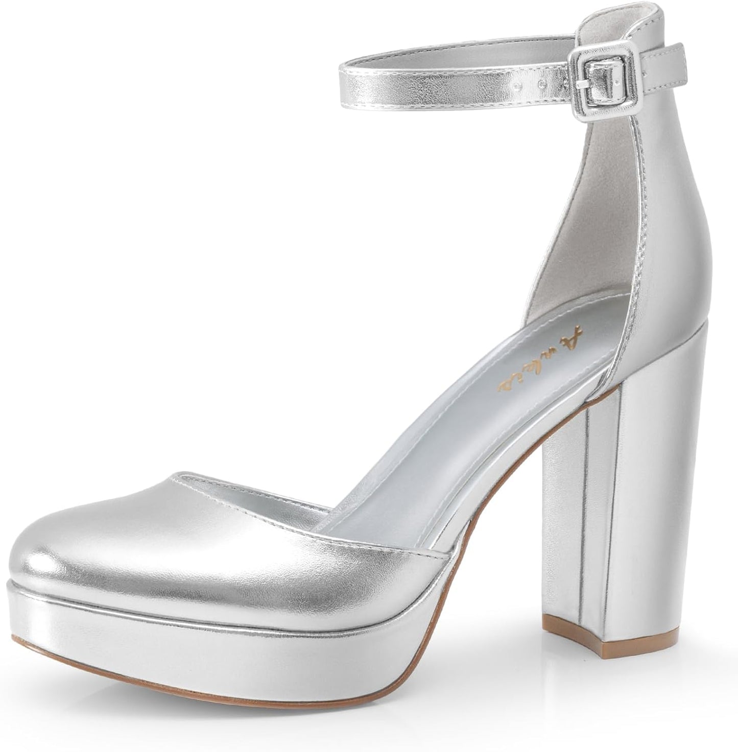 Ankis Black Platform Closed Toe Heels for Women - Stylish Comfort