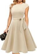 DRESSTELLS Women's Cocktail Dresses Tea Length Aline - Classic Fit