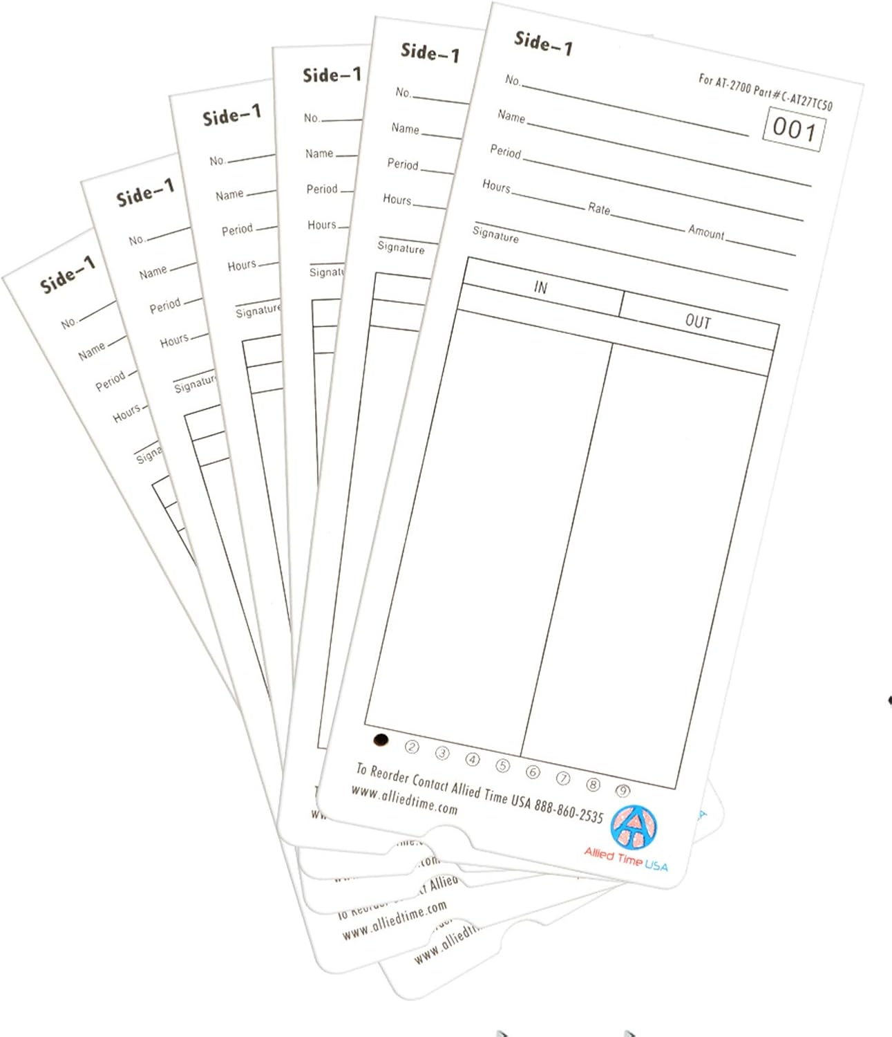 Genuine AT-2700 Time Cards for Reliable Time Clock Performance