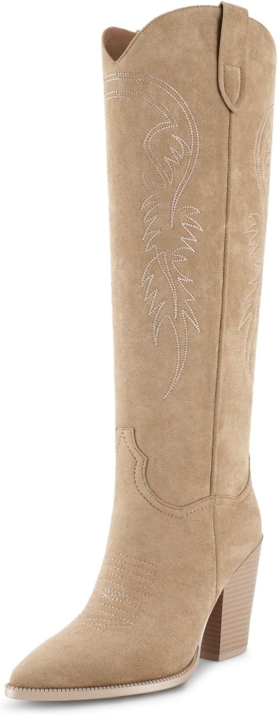 ISNOM Women's Cowgirl Boots for Stylish Western Fashion Lovers