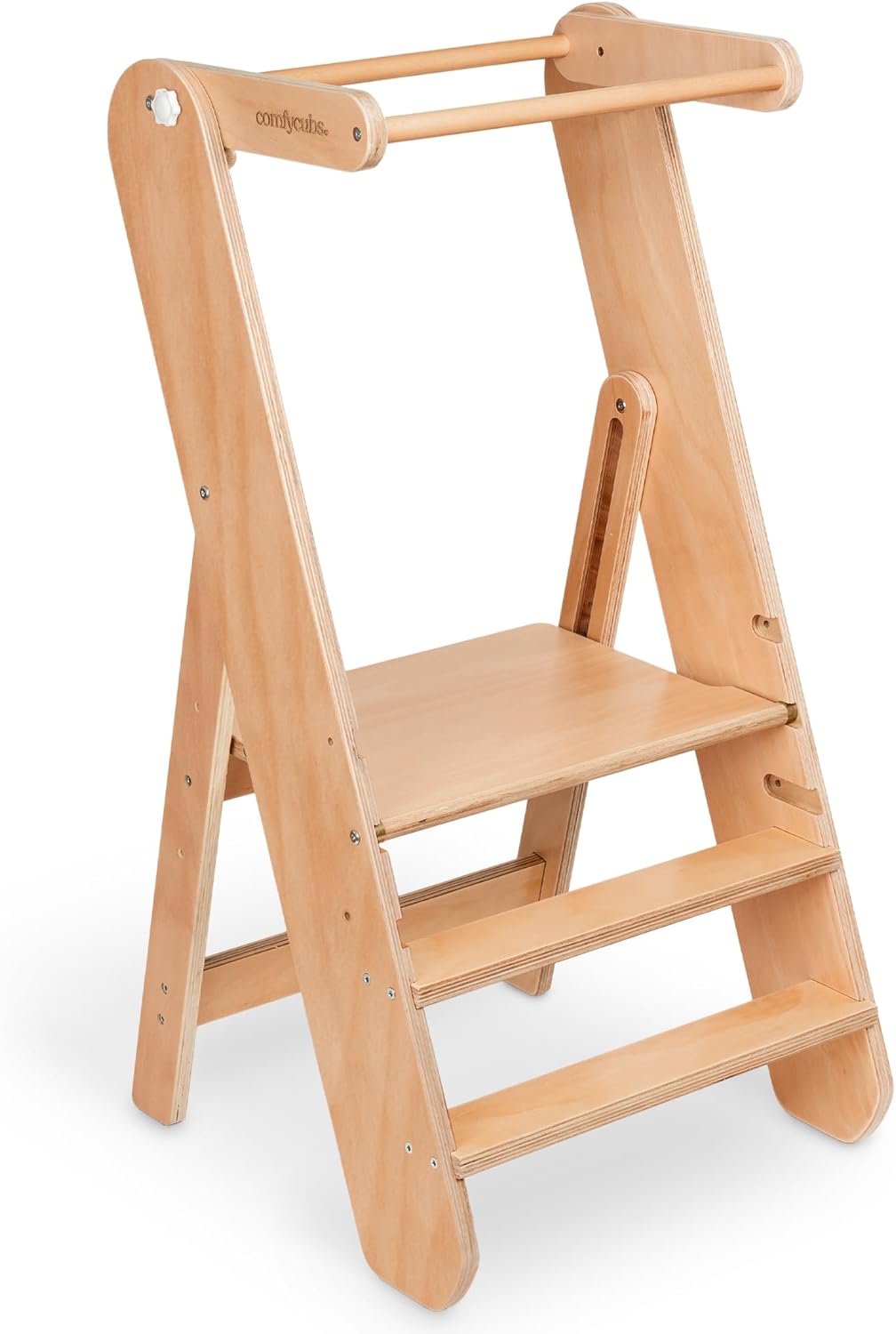 Comfy Cubs Kids Step Stool - Adjustable Toddler Tower for Home