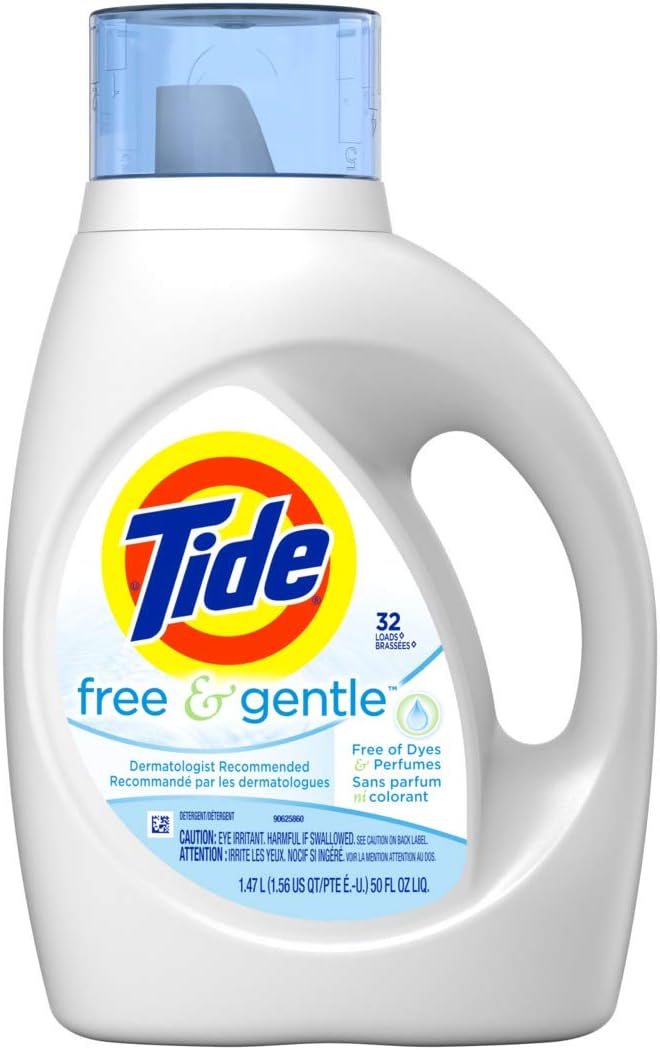 Tide Free & Gentle Liquid Laundry Detergent for Sensitive Skin