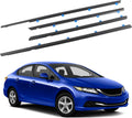 4Pcs Weatherstrip Window Moulding Trim Seal Compatible with Honda
