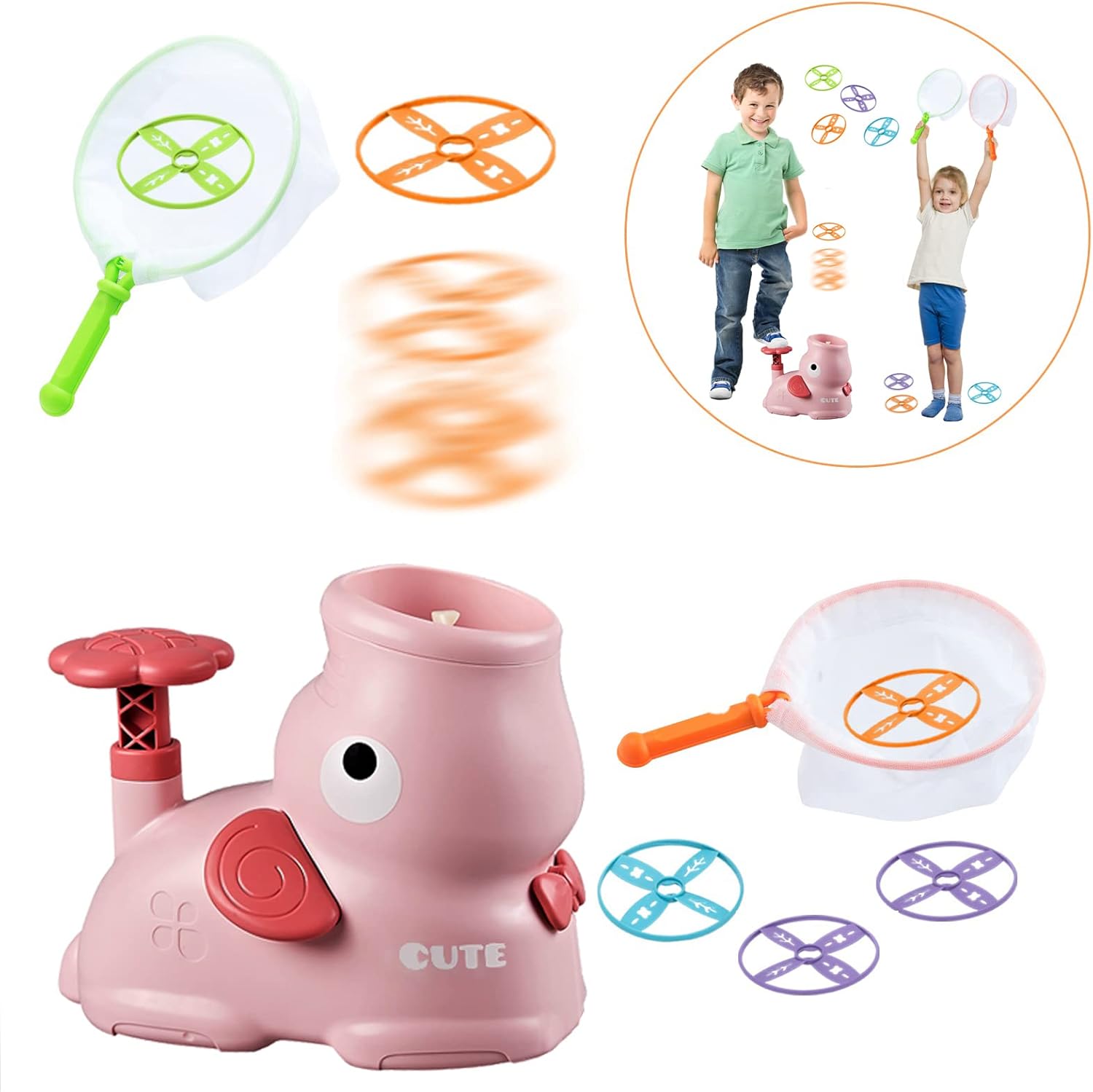 Unleash Fun: Flying Disc Launcher Set