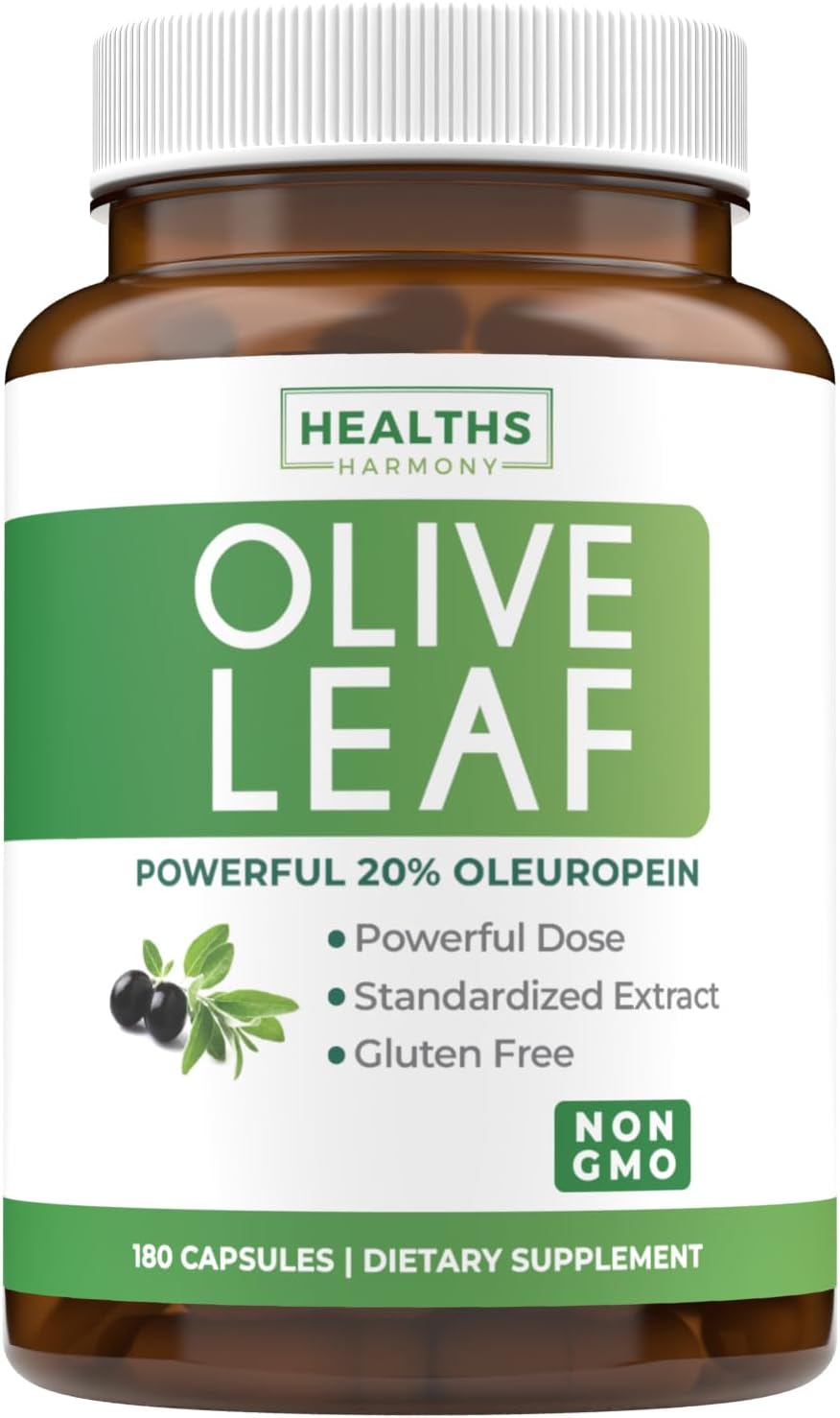 Super Strength Olive Leaf Extract Capsules for Immunity Support
