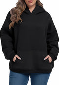 Plus Size Hoodies for Women Fleece-Lined Thick Sweatshirt - Cozy heat