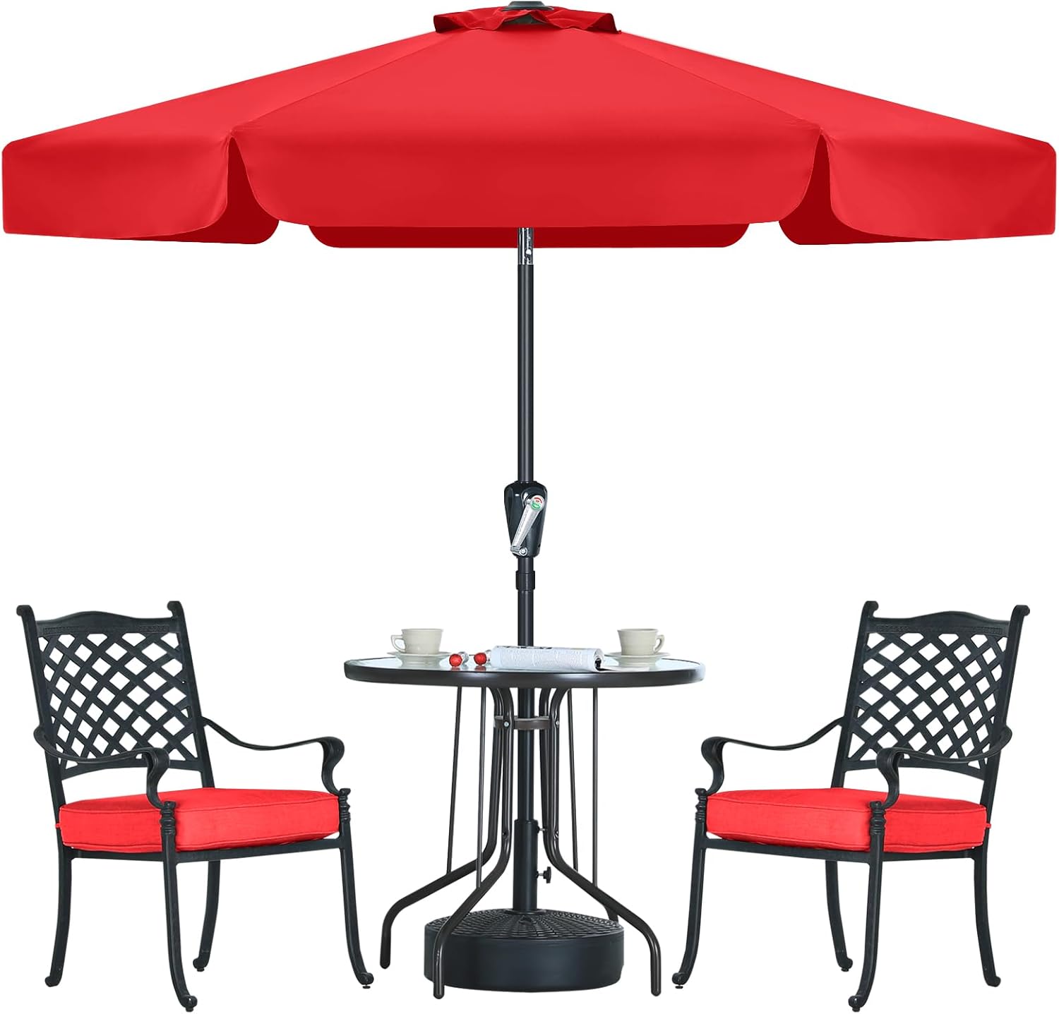 MASTERCANOPY Valance Patio Umbrella for Outdoor Table Market