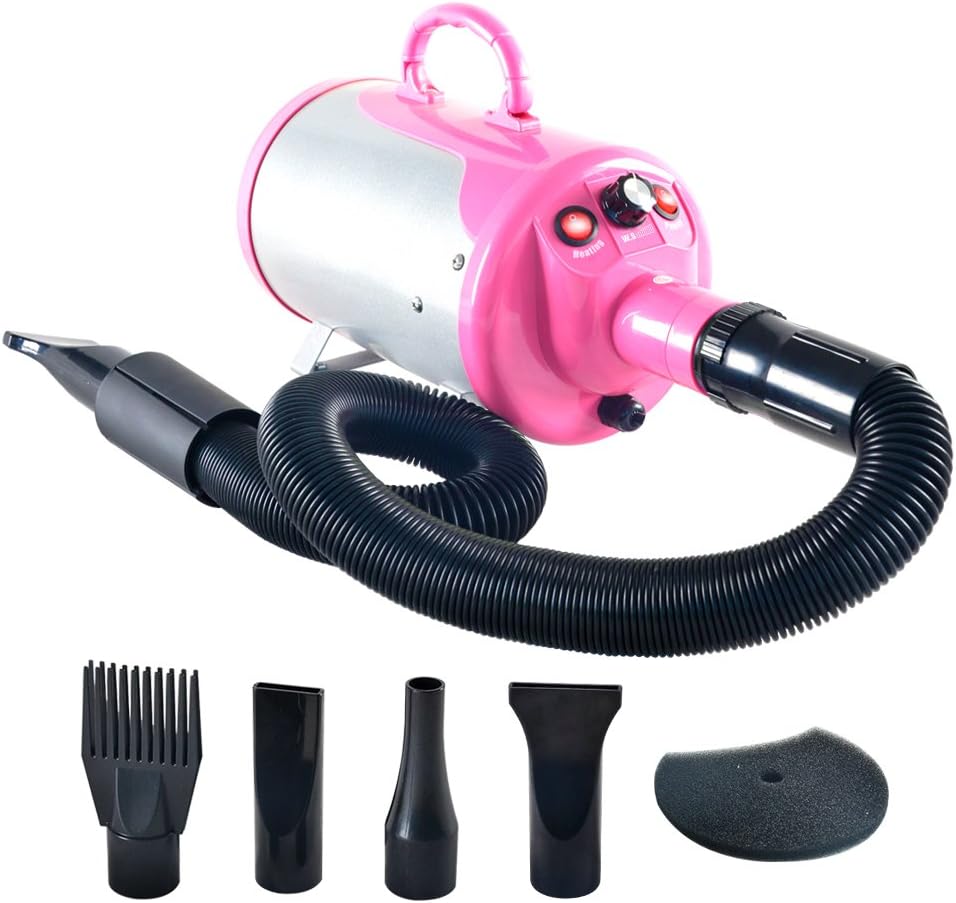 SHELANDY Pet Hair Force Dryer with Heater - Quicker Grooming!