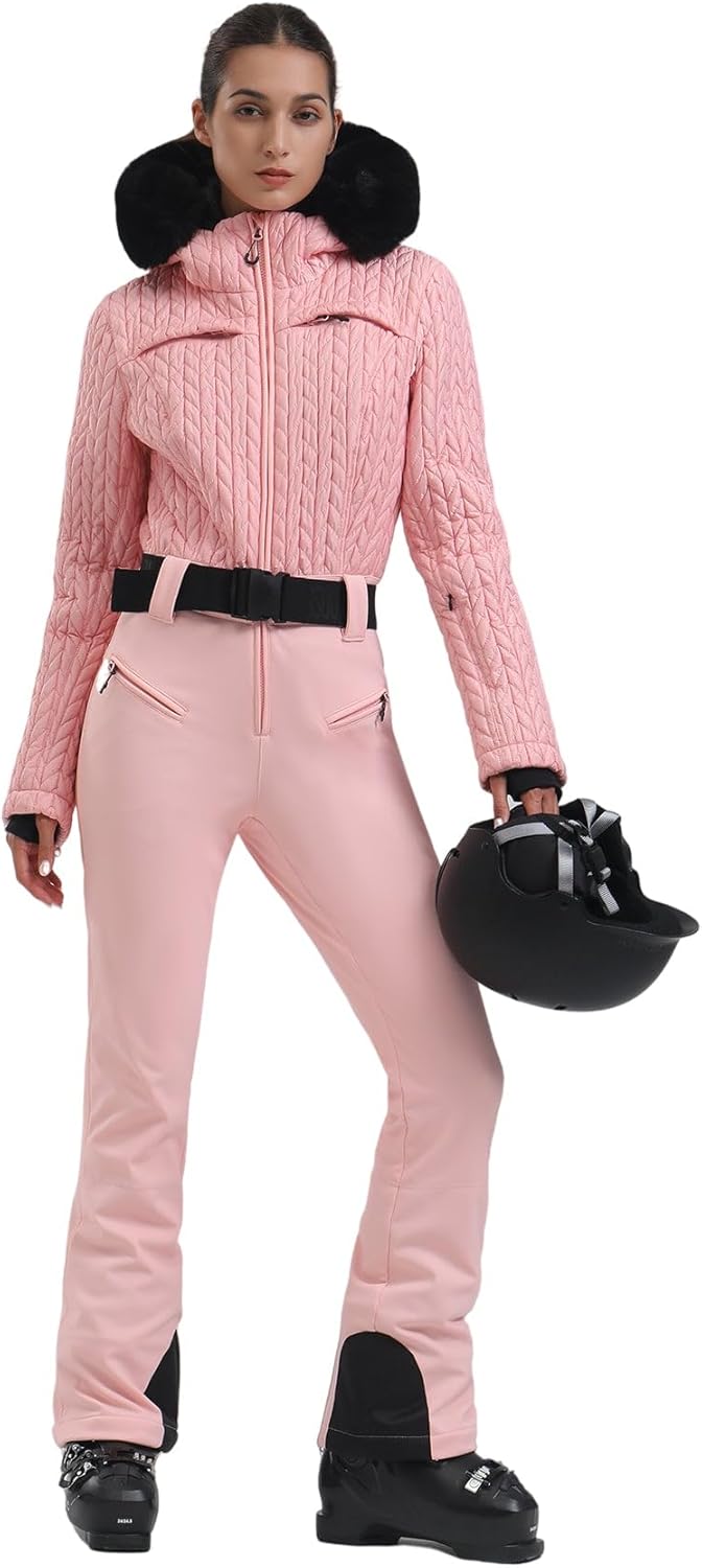 GSOU SNOW Women's One Piece Snowsuit - Waterproof & Stylish