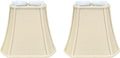 Square Cut Corner Bell Lamp Shade 9 x 16 x 13 in - Elegant Linen Look