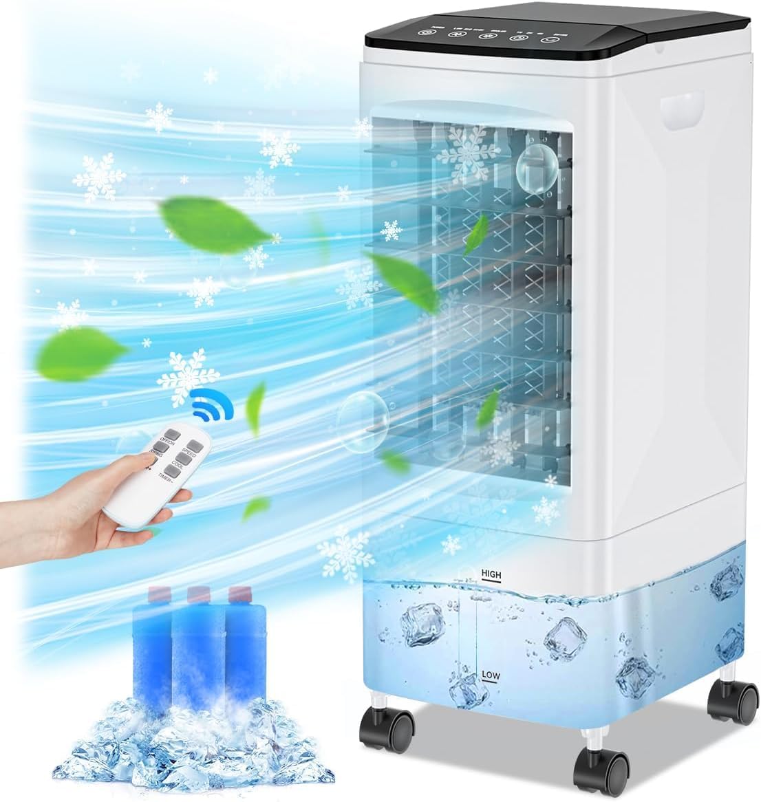 Evaporative Air Cooler 3-in-1 Portable AC with Remote Control