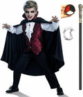 Scary Vampire Costume for Kids Boys Gothic Vampire Outfit - Deluxe Set