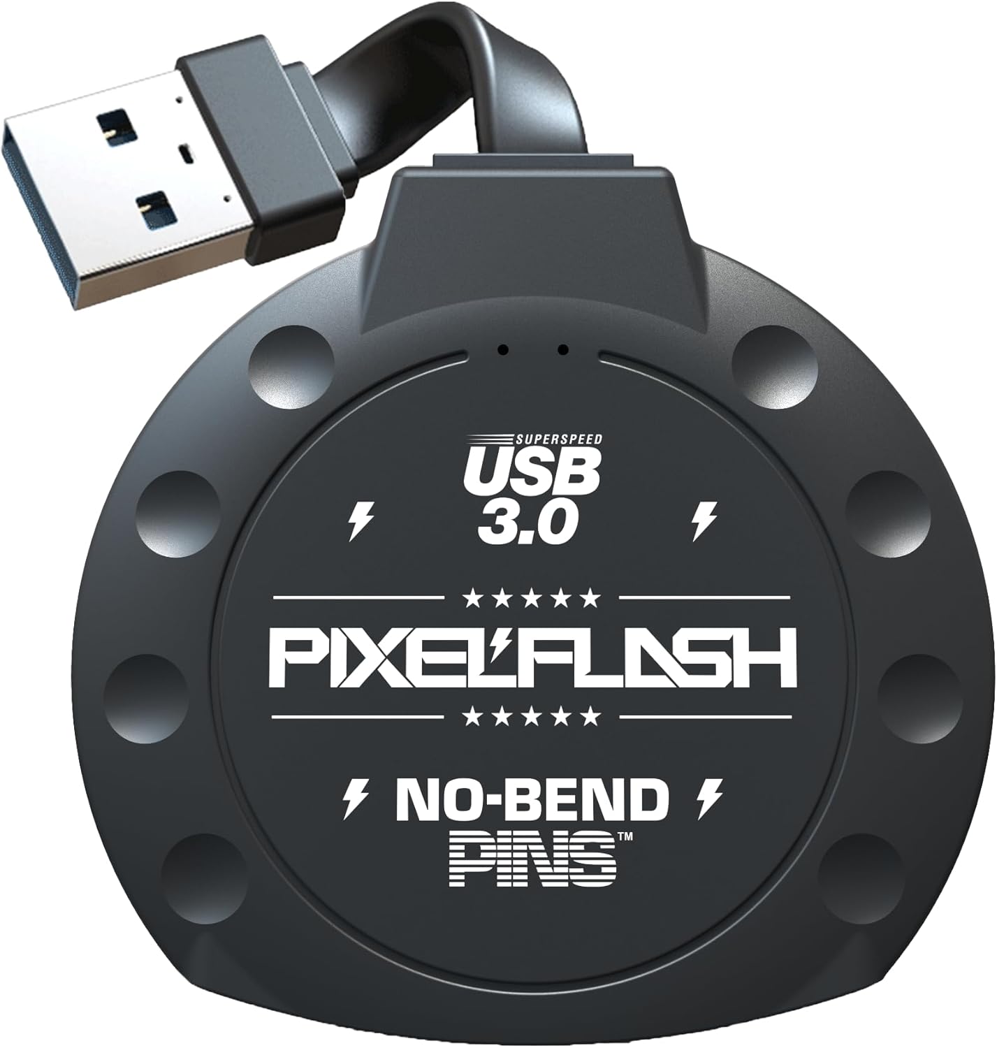 PixelFlash Black CF Card Reader - Lightning-Fast USB 3.0 Transfer