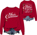 Cozy White Christmas Sweatshirt - Festive Crew Neck