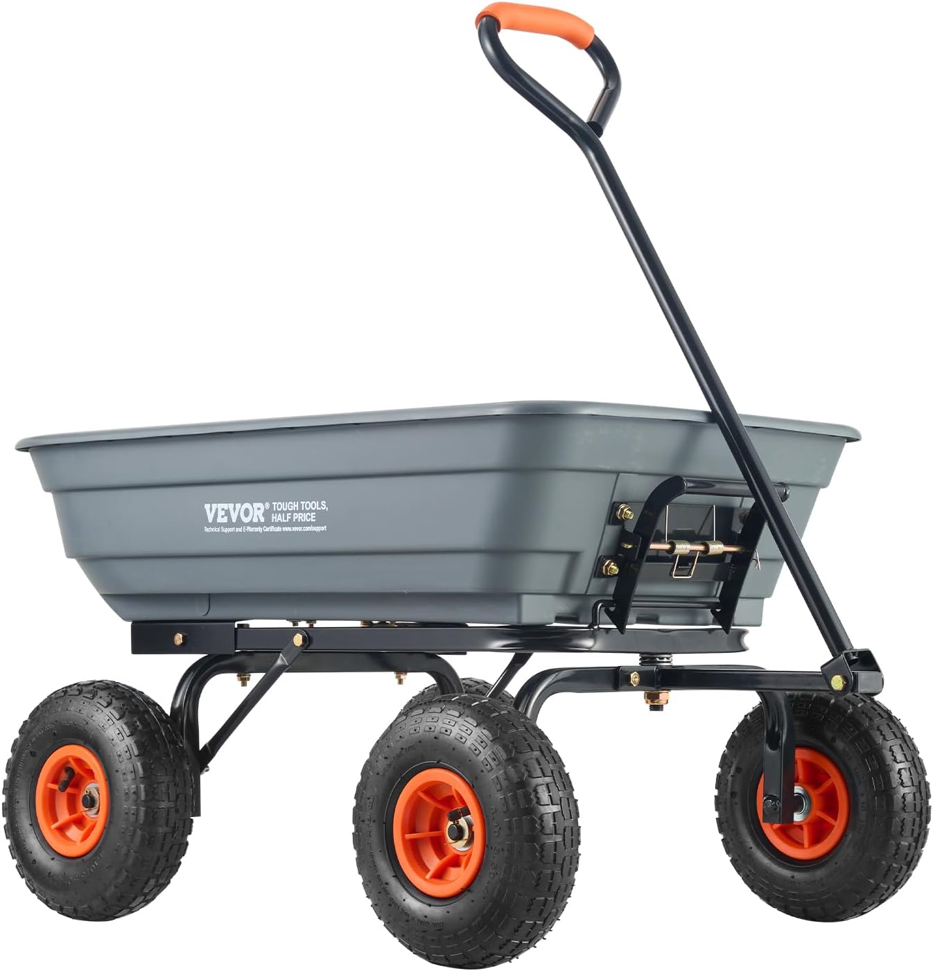 VEVOR 4 Cu.Ft. Heavy Duty Garden Cart with Quick Release System