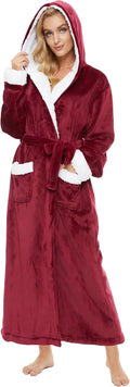 Devirld Plush Robes for Women: Cozy Fleece Bathrobe