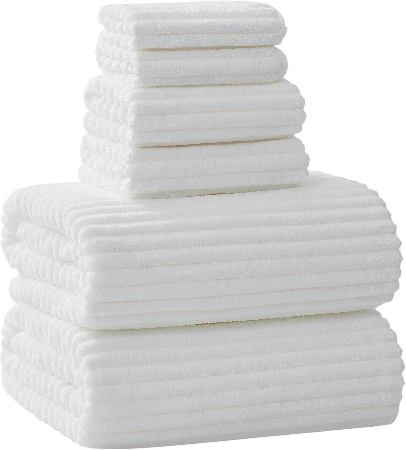 Extra Large Bath Towel Set of 6 for Luxurious Comfort