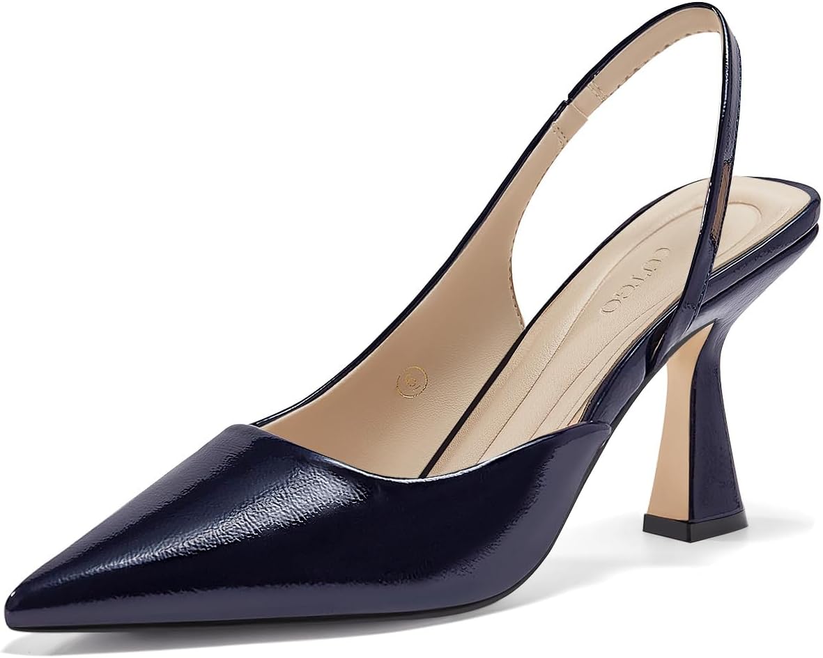 Coutgo Womens Slingback Stiletto High Heels for Every Occasion