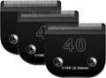 40# Dog Clipper Blades 3PACK Compatible with Andis/Oster/Wahl