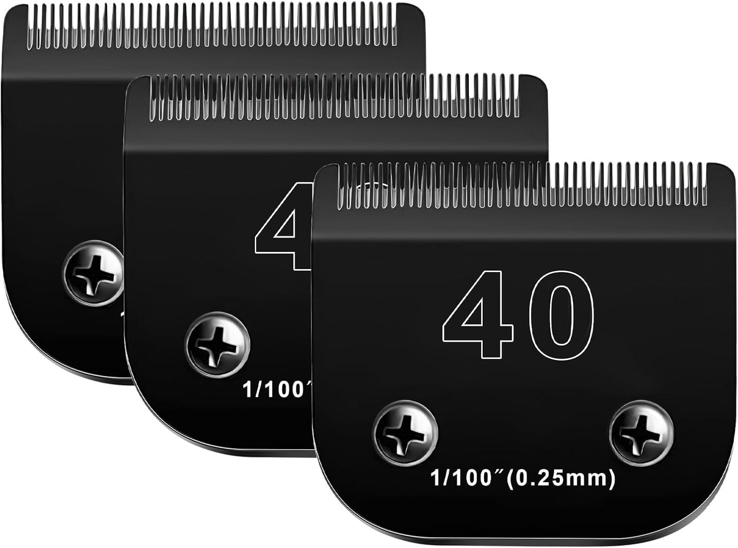 3PACK 40 Blades Dog Grooming Blades for Ainds Oster Wahl Clippers