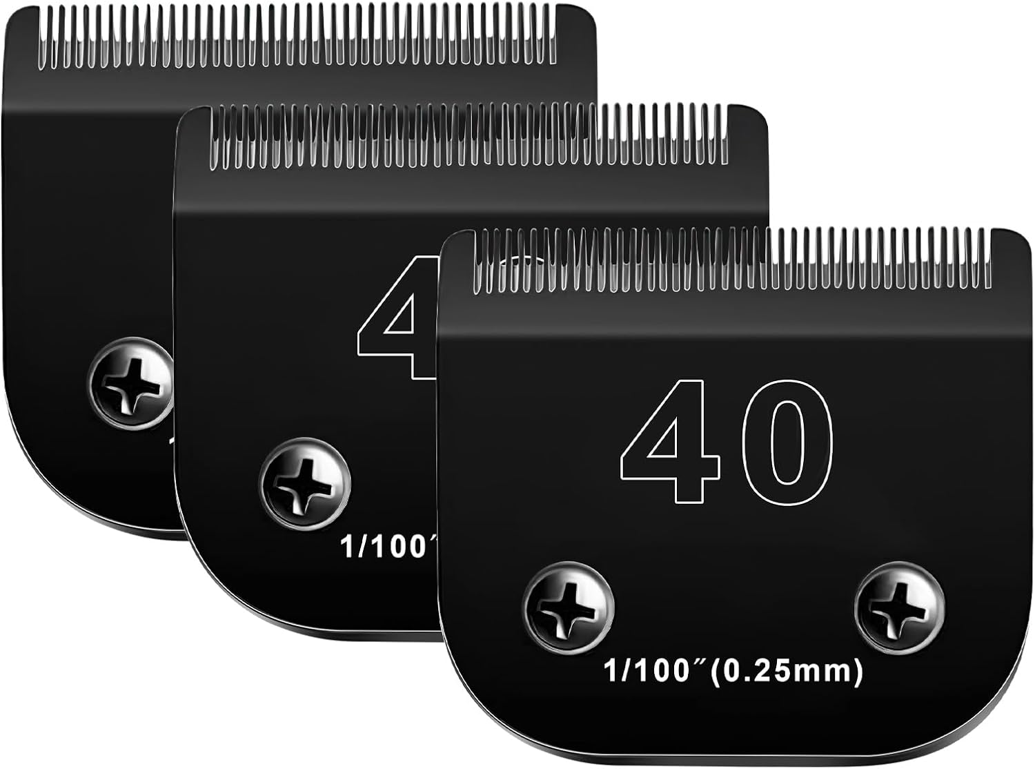 3PACK 40 Blades Dog Grooming Blades for Ainds Oster Wahl Clippers