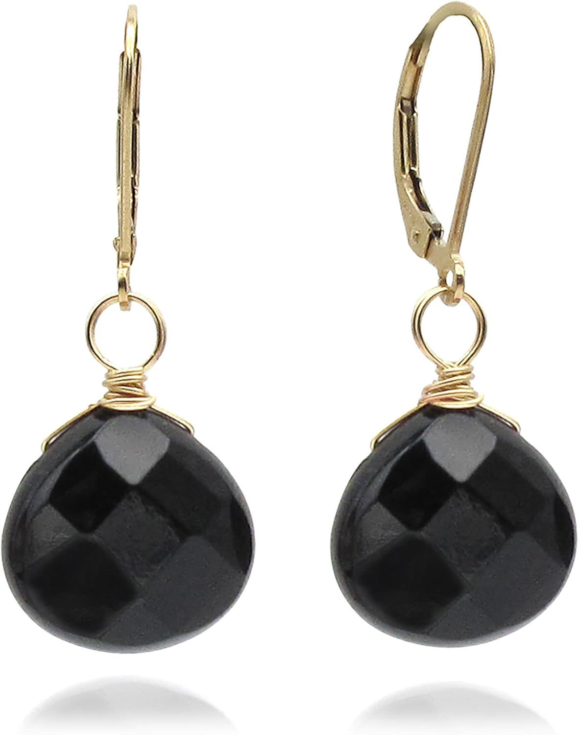 Simulated Gemstone Birthstone Earrings in 14k Gold Filled Style