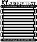 Personalized Karate Belt Display - Custom Martial Arts Belt Rack