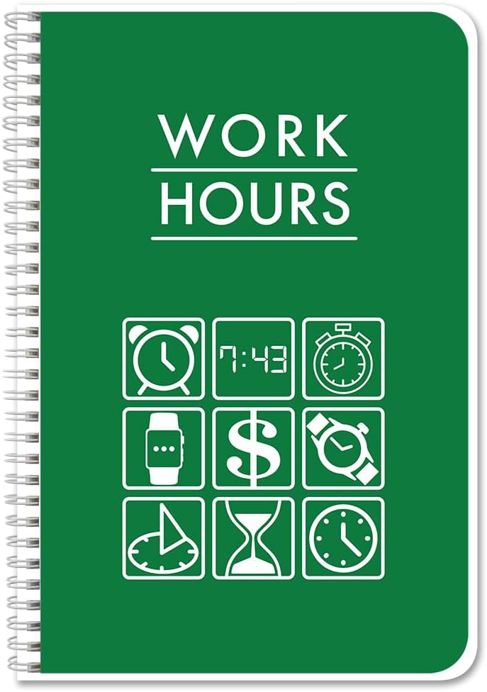 Effortlessly Track Work Hours 6x9 Log Book