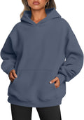 Trendy Queen Womens Oversized Hooded Fleece Sweatshirt - Warm Fall