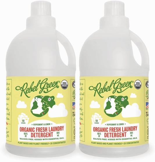 Rebel Green Organic Laundry Detergent - Gentle & Effective Clean