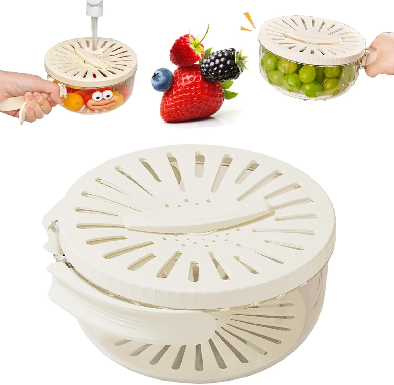 Multifunctional Fruit Drainer Bowl