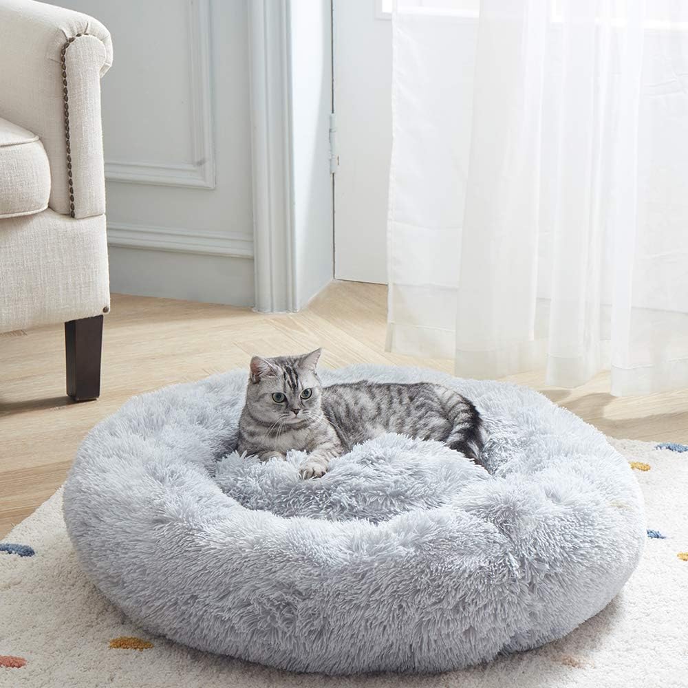 Calming Cat and Dog Bed by SunStyle Home for Indoor Pets