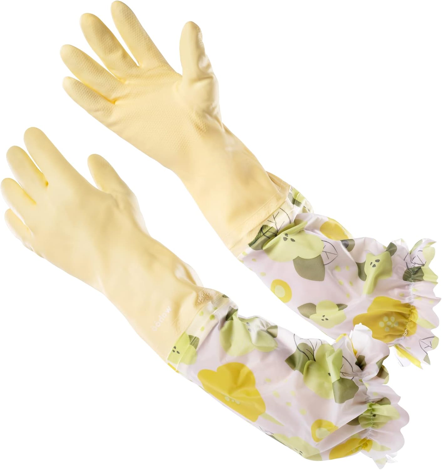 Velvet-Lined Dishwashing Gloves for Gentle Cleaning