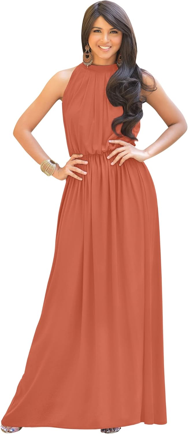 KOH KOH Sexy Sleeveless Summer Formal Gown for Every Occasion