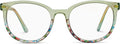 Peepers That's a Wrap Oversized Round Blue Light Reading Glasses Frame