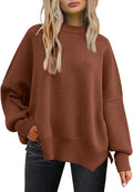 LILLUSORY Oversized Batwing Sweater for Women - Cozy Fall Staple Shoes