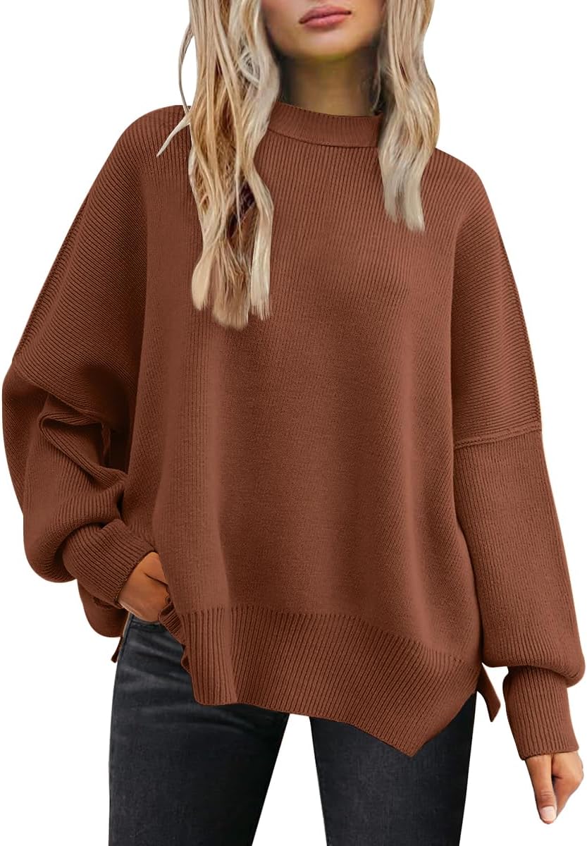 LILLUSORY Women's Oversized Batwing Sweaters for Fall Fashion