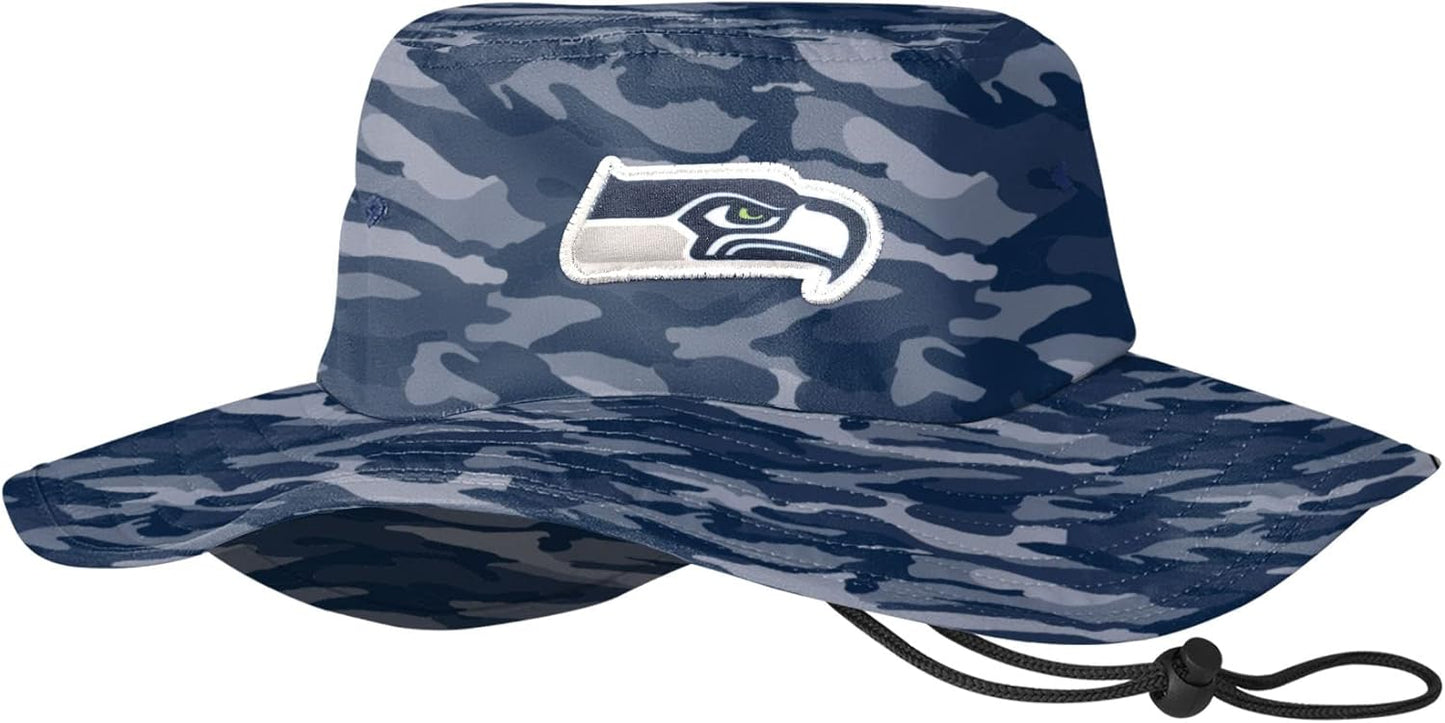 FOCO Men's NFL Team Logo Sun Bucket Boonie Hat for Outdoors