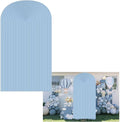 Blue Ripples Pattern Arch Backdrop Cover 3ft x 6.5ft - Stretchy Fabric