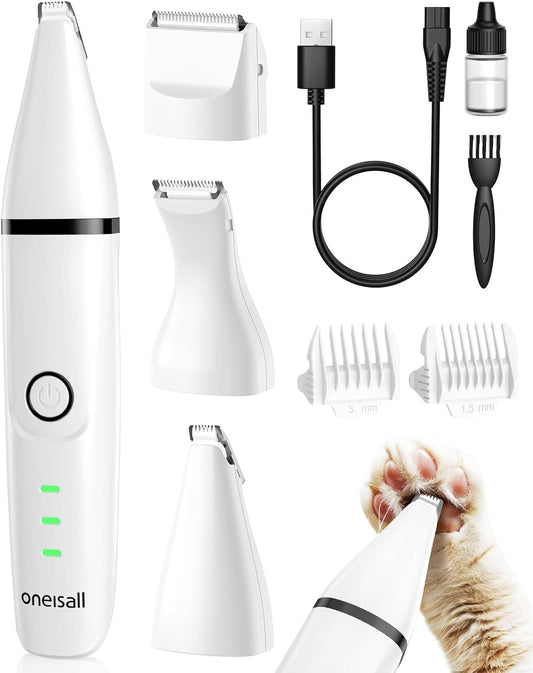 Quiet Paw Groomer - 2 Speeds, 3 Blades