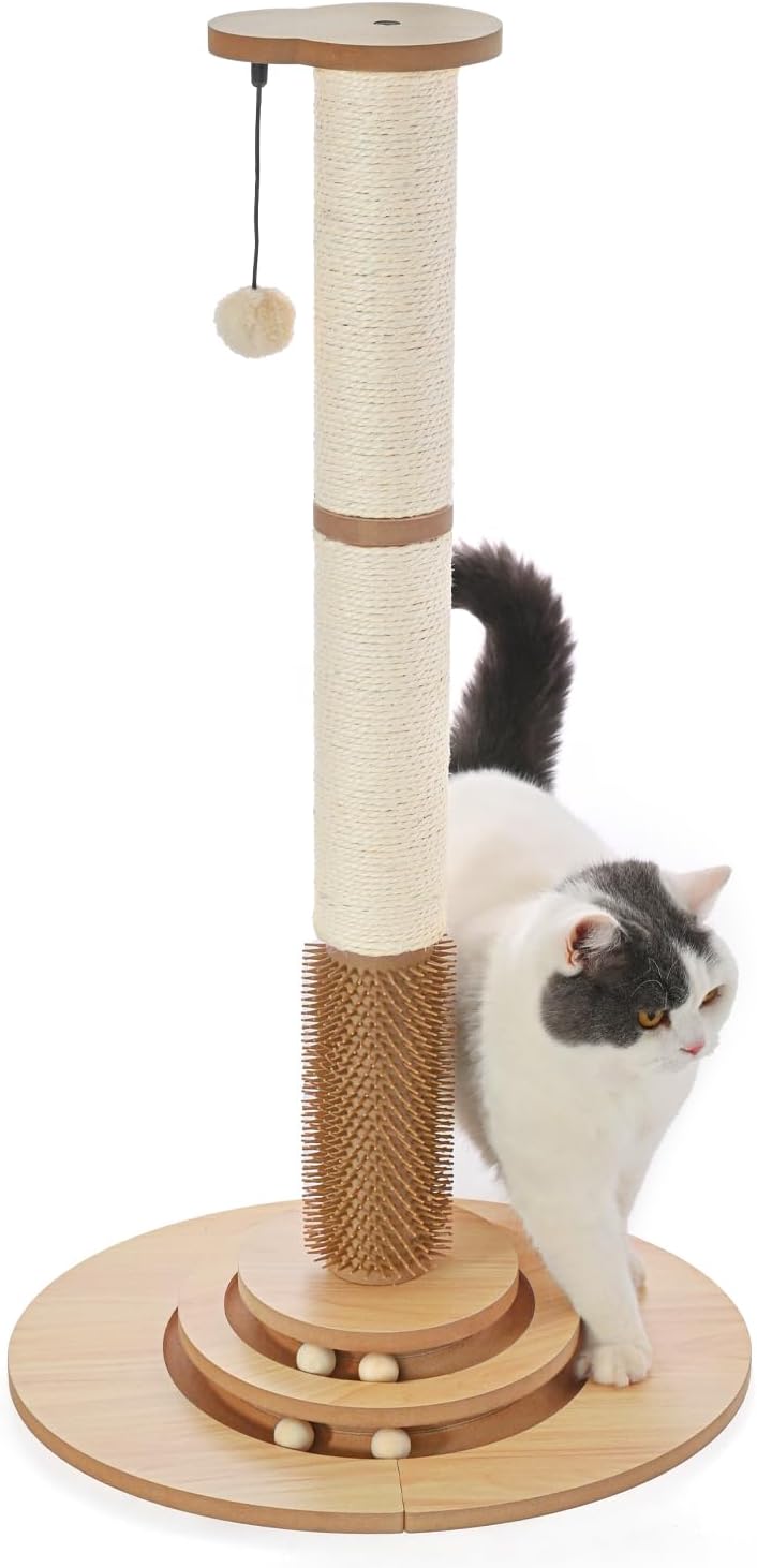 Premium Sisal Cat Scratching Post for Indoor Kittens and Cats