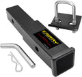 KAIRAY Trailer Hitch Extender 2 in Receiver, 7 in Length - Anti-Rattle