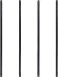 PIPE DECOR 1 INCH x 72 INCH Black Steel Plumbing Pipe 4-Pack