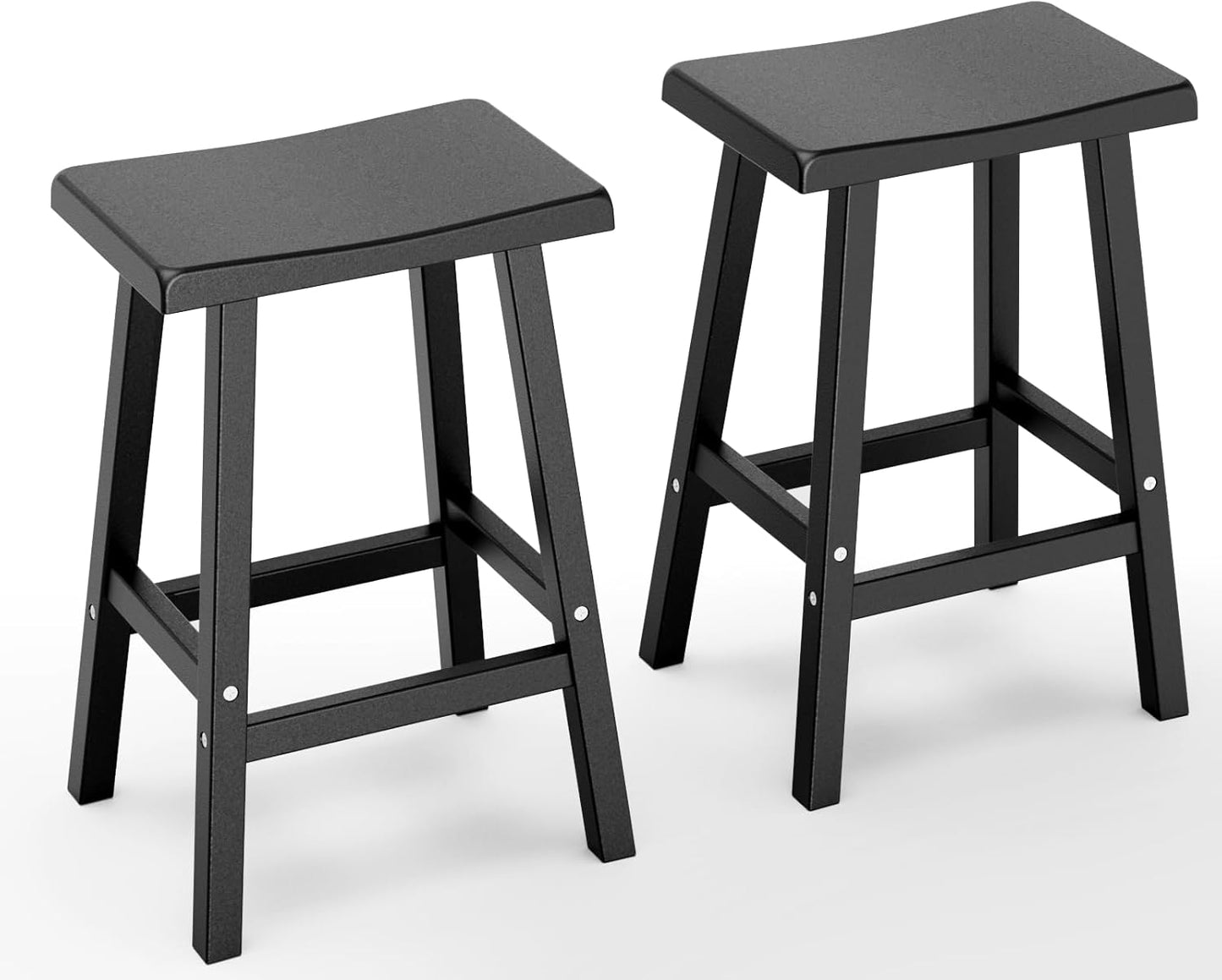 Outdoor Bar Stools Set of 2 for Patio, Kitchen, or Balcony